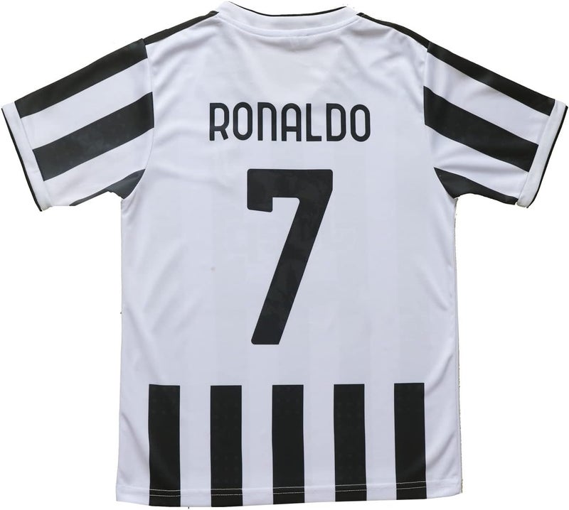 LeenBD 2021/2022 New Juve #7 Ronaldo Kids Soccer Jersey & Shorts Youth Sizes - Image 3